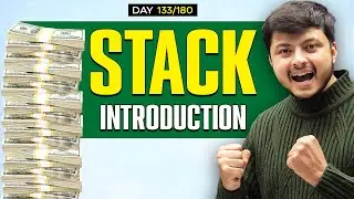 Lecture 89: Introduction To STACK || Implement Stack Using Arrays and LinkedList