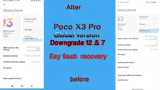 poco x3 pro downgrade 12.5.7