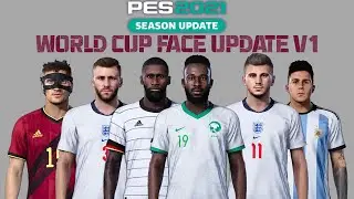 PES 2021 NEW LOOK FACES COLLECTION V2 | WORLD CUP EDITION