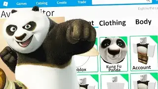 MAKING KUNG FU PANDA 4 PO a ROBLOX ACCOUNT