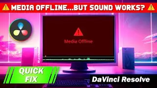 Davinci Resolve : Media Offline But Video’s Sound is Working - Quick Fix (Windows)