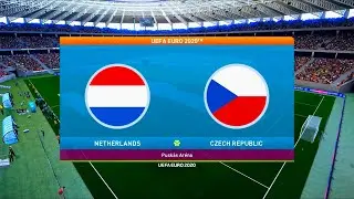 Netherlands vs Czech Republic | UEFA Euro 2020 | Round of 16 | Puskás Aréna | PES 2021