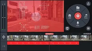 Green Screen (Red Screen) Terminator HUD With KineMaster tutorial