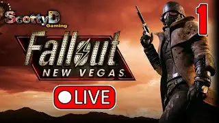 🔴LIVE Fallout New Vegas, Part 1 / What Happens in Vegas... (Full Game Blind)