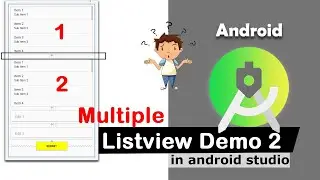 Listview Example in android studio | Listview demo | Listview | Part 3 | #32