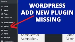 WordPress add new plugin missing: Solved