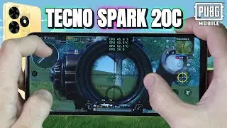 Tecno Spark 20C PUBG Mobile Gaming test 2024 | MediaTek Helio G36