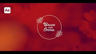Wedding Title Animation in After Effects - After Effects Tutorial - Text Animation in After Effects
