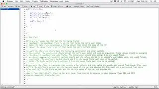 6.2. (Part 1) Car Class - Java - ❤️ SOLUTIONS MOVED TO DISCORD ❤️