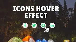 Icon Hover Effect Using Pure HTML CSS