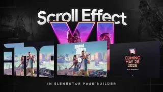 Recreating GTA 6 Landing Page Scrolling Effect in Elementor | Cool SVG Mask Image Reveal Animation