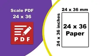How to scale a PDF to 24 x 36 in PDF-XChange Editor