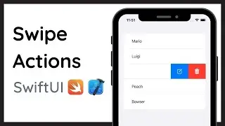 How to add Swipe Actions to any List in SwiftUI Tutorial 2022 (Xcode)
