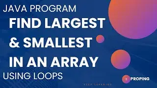 Find the largest and smallest integers in an array in Java