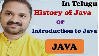 History of Java in Telugu || Evolution || Origins || Introduction || Java || In Telugu