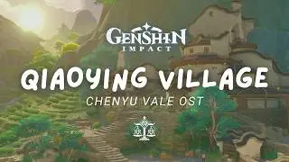 Sunset in Qiaoying Village 🍵 Relaxing Genshin Impact Music | Chenyu Vale OST 原神 [No Mid-Roll Ads]