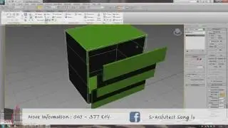 Creating Kitchen Cabinets in 3ds Max   The Double Cabinet