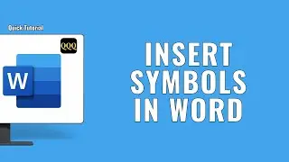 How to Type and Insert Symbols and Special Characters in Word