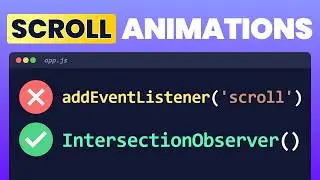 Create Amazing SCROLL Animations with Intersection Observer