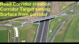 How To Create Road Corridor/Set Corridor Target and Surface Creation from corridor in Civil 3D