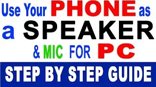 How to Use Your Phone As A Speaker & Mic For PC or Mac Via USB & Bluetooth & Wifi