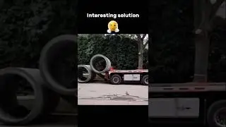 Cool unloading setup 😎🚛 camiineros888 #trucker #diy #smart #automobile