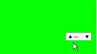 Animated Youtube Like Button   Green Screen Overlay !
