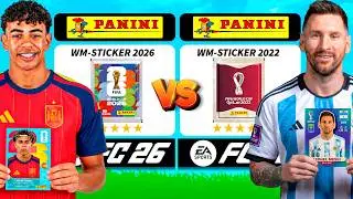 PANINI WM STICKER 2026 vs PANINI WM STICKER 2022 in FC 26! 👀⚽️ | USA WM 2026
