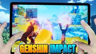 Samsung Tab S7 FE Genshin Impact Gaming test 2024 | Snapdragon 750G