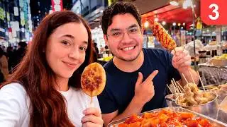 Trying Seoul Street Food in South Korea