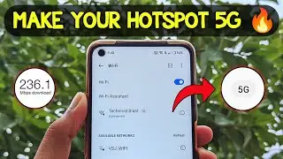 How To Make Hotspot 5G 🔥| Increase Wifi Or Hotspot Speed Upto 2x | Make 4G Phone Into 5G Phone