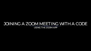 Joining a Zoom Meeting with Code