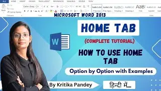 Home Tab in MS Word 2013 Lecture-2 | How to Use Home Tab? All Options of Home Tab in One Shot | CTA