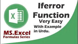 iferror function in MS excel with example in urdu || iferror formulas with rank function