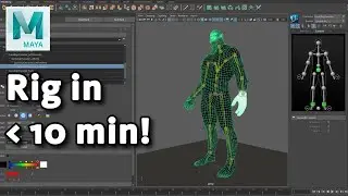 Quick Rigging and Skinning a character for beginners