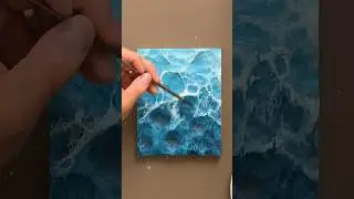 I tried the viral wood carving waves art 🌊