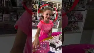 This girl won a lot of makeup at this store 😮