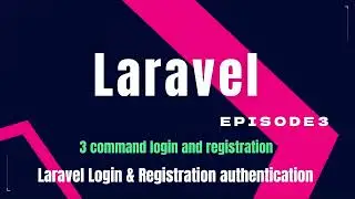 How to make login and registration with bootstrap 5 UI | Authentication with Laravel bootstrap UI