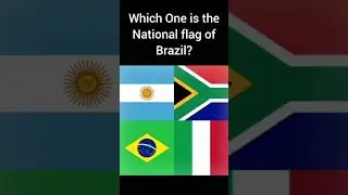 Which one is the national flag of Brazil? 
