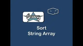 sort string array in groovy