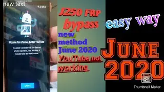 Samsung J2 pro (J250f) FRP bypass without pc without YouTube new method June 2020