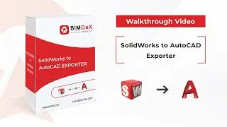 How to export SolidWorks model to AutoCAD | SolidWorks to AutoCAD Exporter Walkthrough Video