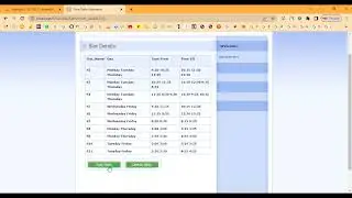 Online Timetable Shift Schedule Maker in PHP