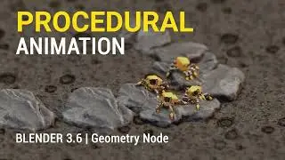 Blender 3.6 | Geometry Node | Simulation Node | Procedural Animation