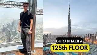 On the 125th floor of Burj Khalifa |  How it looks?🇮🇳