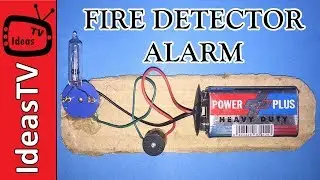 How to Make Fire Detector Alarm (Very Simple) | Heat Detector DIY