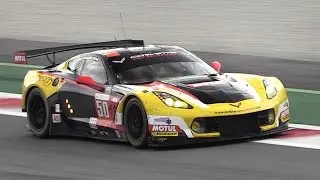 Corvette C7.R GTE V8 Sound on Track! - Larbre Competition at 4h of Monza 2017