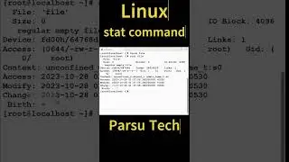 Linux stat Command 