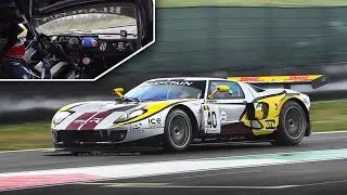 Ford GT GT1 by Matech in action: OnBoard, Accelerations, Fly Bys, Flames & V8 Sound!