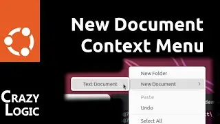 110 - How to add 'New Document' to context menu on Ubuntu.